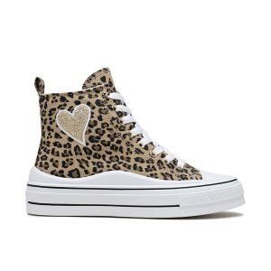 Baskets Femme Léopard – Chaussures Tendances Confortables et Stylées