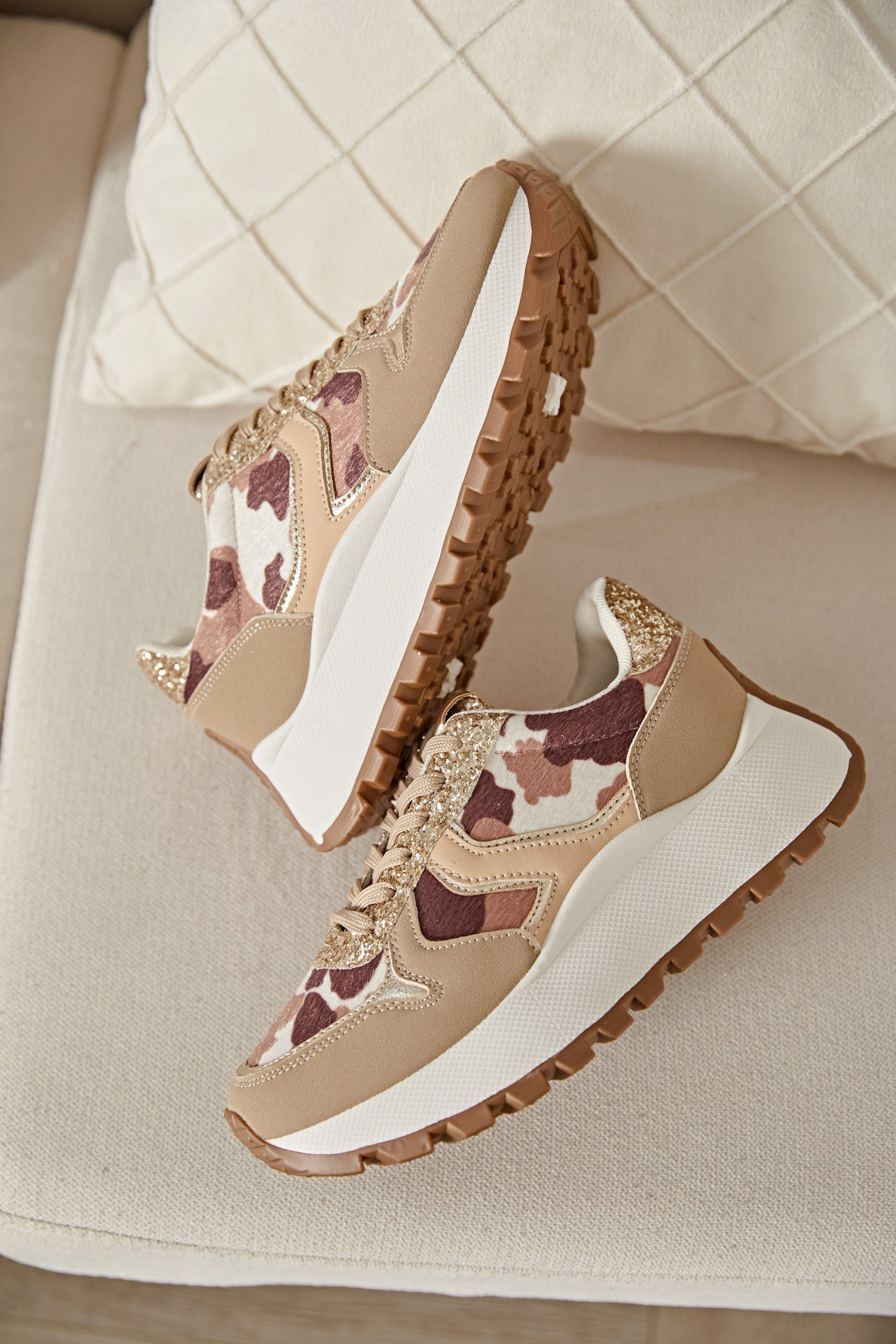 Basket Femme Imprimé Vache – Baskets Tendance Motif Cow Print – Tailles 36 à 41 - Image 3