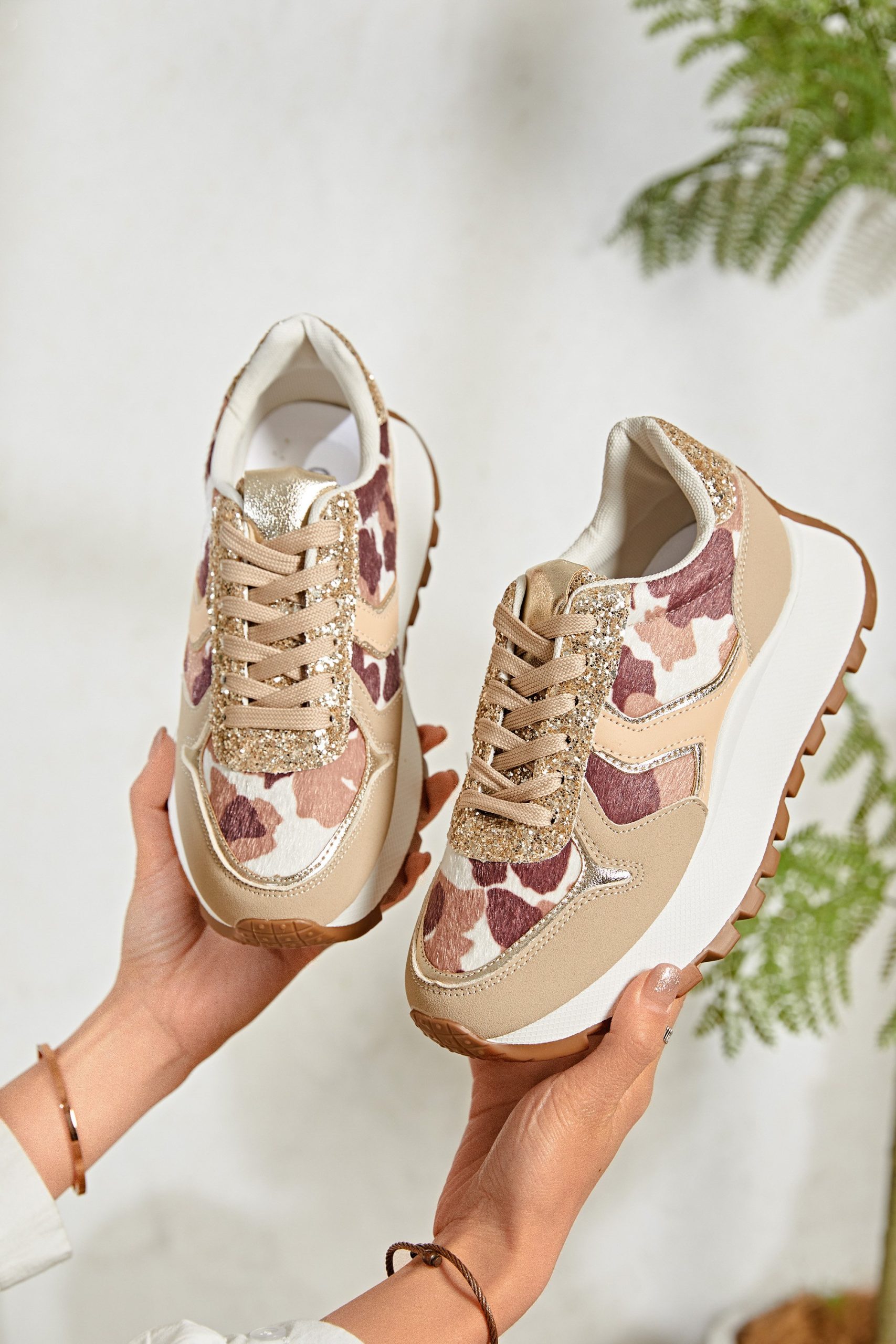 Basket Femme Imprimé Vache – Baskets Tendance Motif Cow Print – Tailles 36 à 41 - Image 2