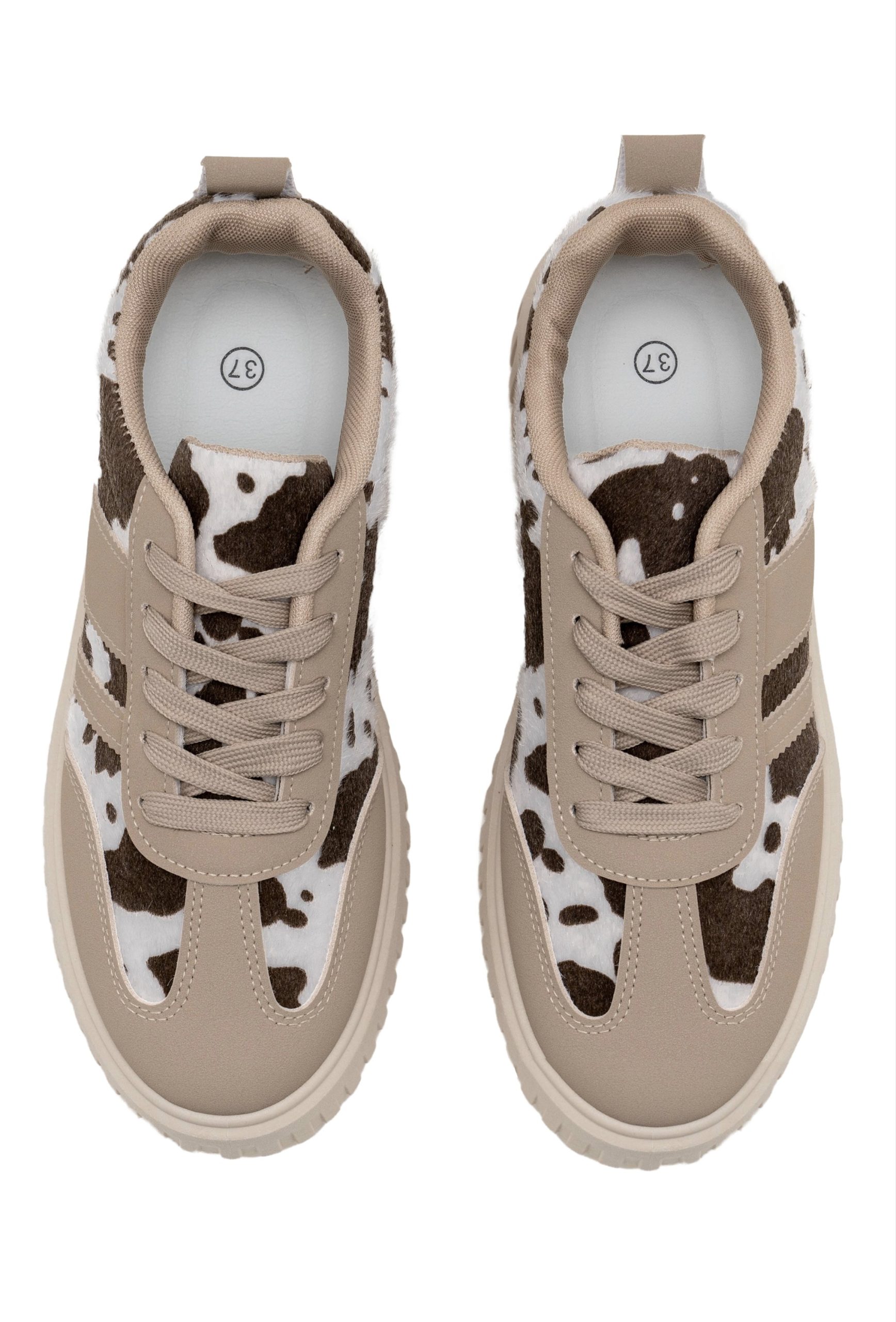 Basket Femme Imprimé Vache – Baskets Tendance Motif Cow Print – Tailles 36 à 41 – Image 2