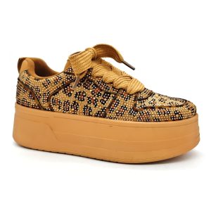 Baskets Femme Léopard à Haute Plateforme – Style Trendy | Tailles 36 à 41