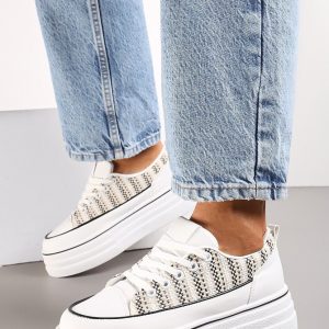 Baskets Femme Blanches – Confortables & Polyvalentes | Tailles 36 à 41