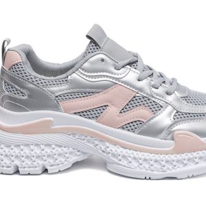 Basket Femme Silver Rose – Style Moderne & Confort – Tailles 36 à 41