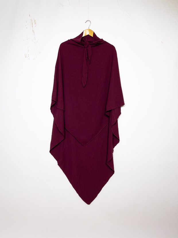 Khimar Long en Jazz – 135 cm – Coupe Ample & Tissu Infroissable (Taille Unique) – Image 4