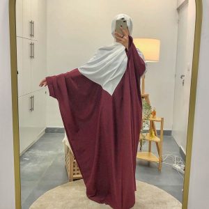 Abaya Papillon "Oumeyma" – Coupe Large & Fluide – Taille Unique (36 au 52)