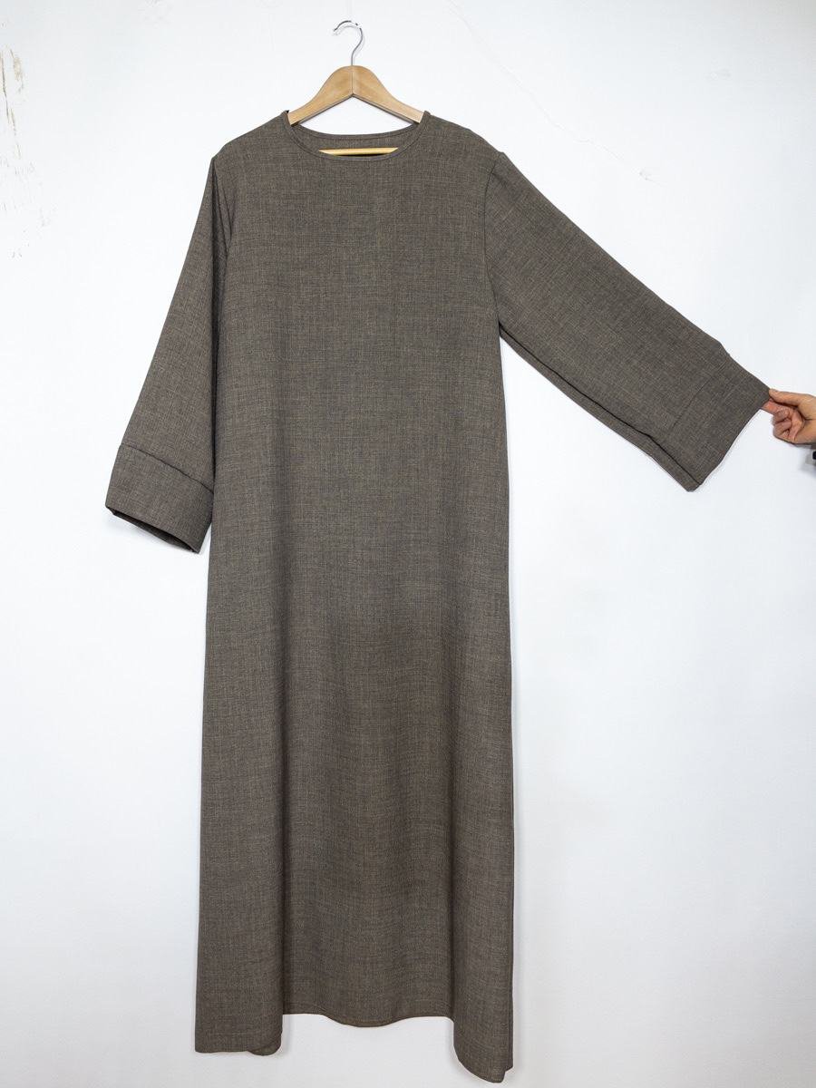 Abaya en Lin Premium – Coupe Ample & Élégance Modeste (Taille Unique) – Image 4