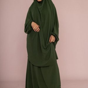 Ensemble Jilbeb 2 Pièces Jazz – Jupe & Cape – Taille Unique (du 36 au 52)