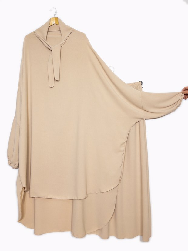 Ensemble Jilbeb 2 Pièces Jazz – Jupe & Cape – Taille Unique (du 36 au 52) - Image 6