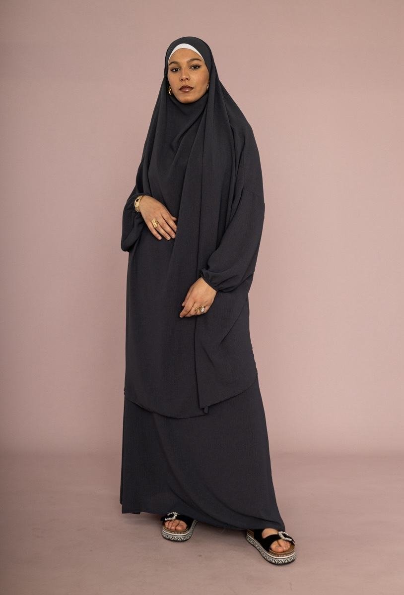 Ensemble Jilbeb 2 Pièces Jazz – Jupe & Cape – Taille Unique (du 36 au 52) - Image 5